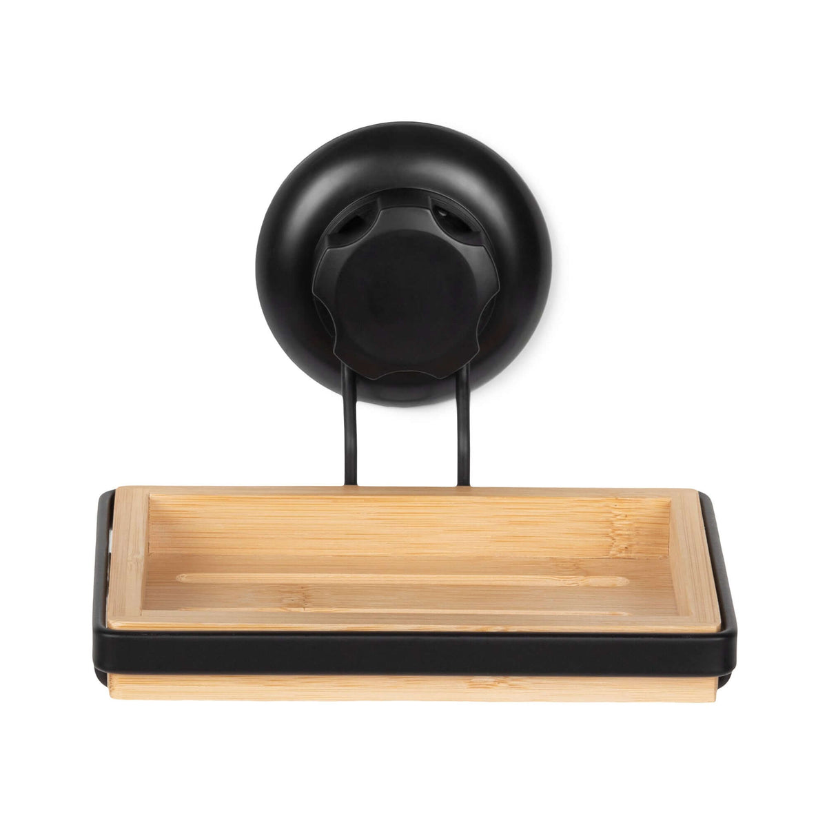 Porte savon ventouse auto-adhésive noir