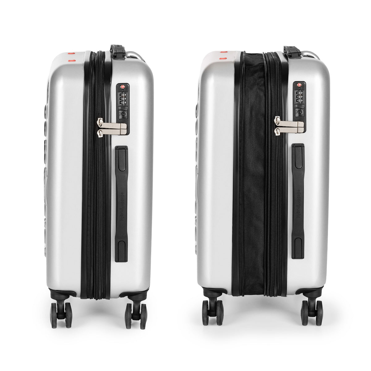 Valise cabine gain de place + pèse valise + pompe manuelle