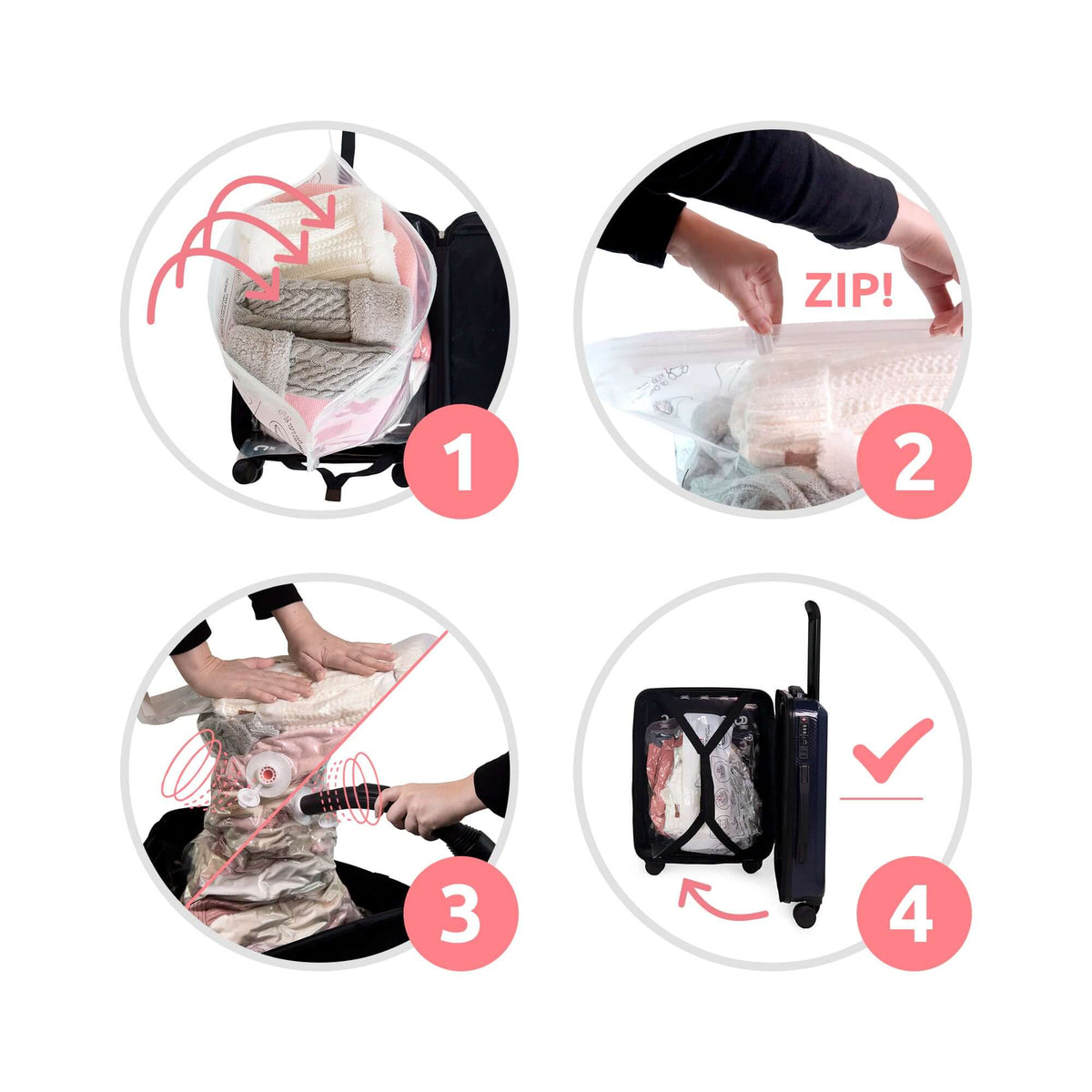 Valise cabine gain de place + pèse valise + pompe manuelle