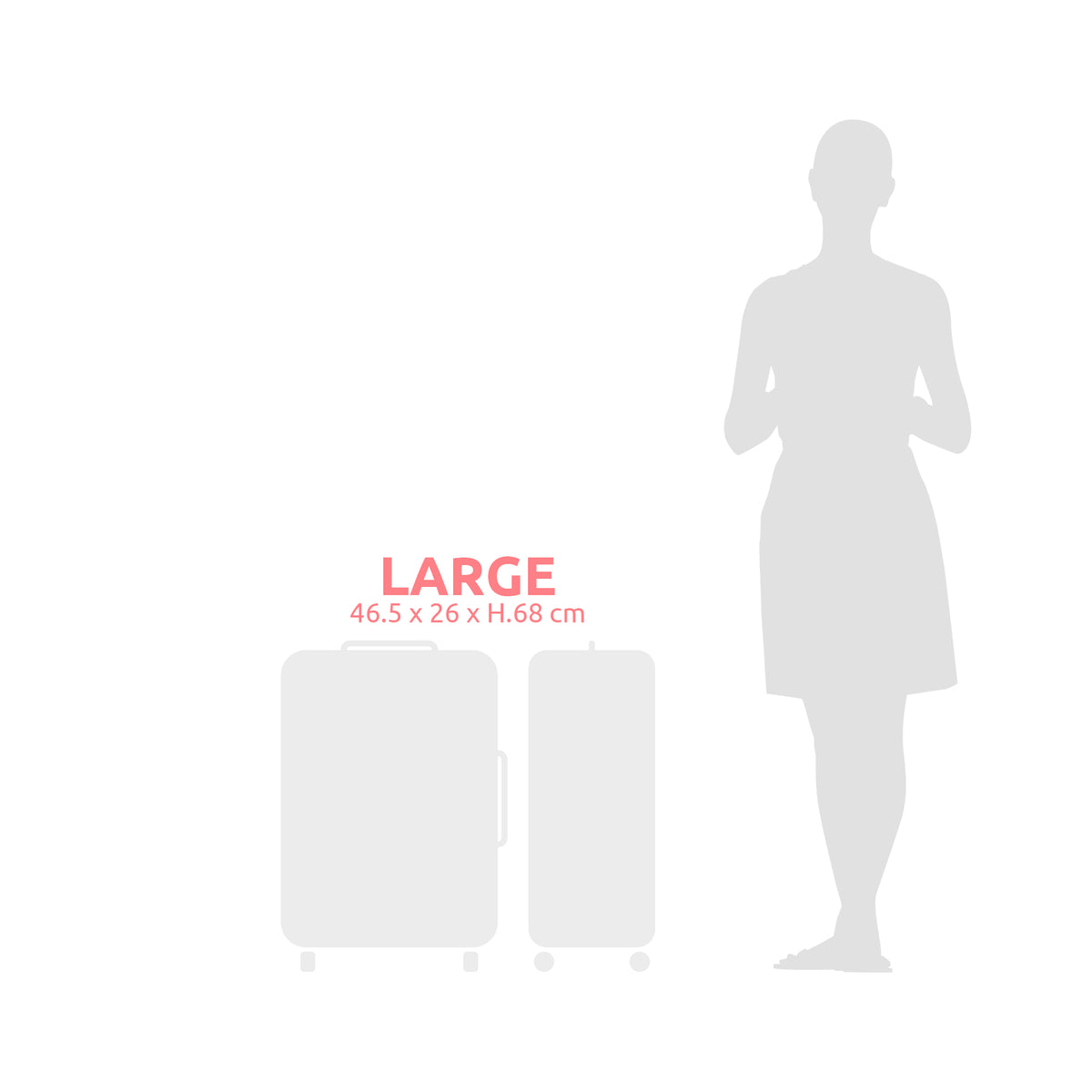 Valise gain de place L + pèse valise + pompe manuelle