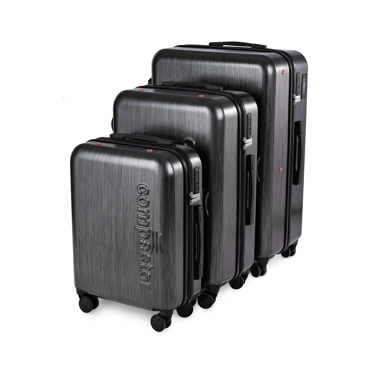 Set of 3 space-saving cabin suitcases - L-XL