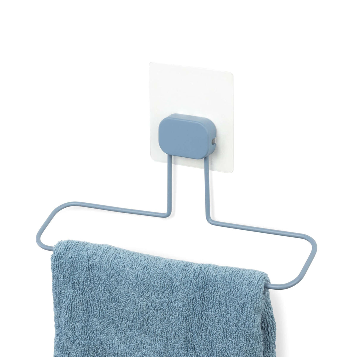 Petit porte serviette auto-adhésif bleu