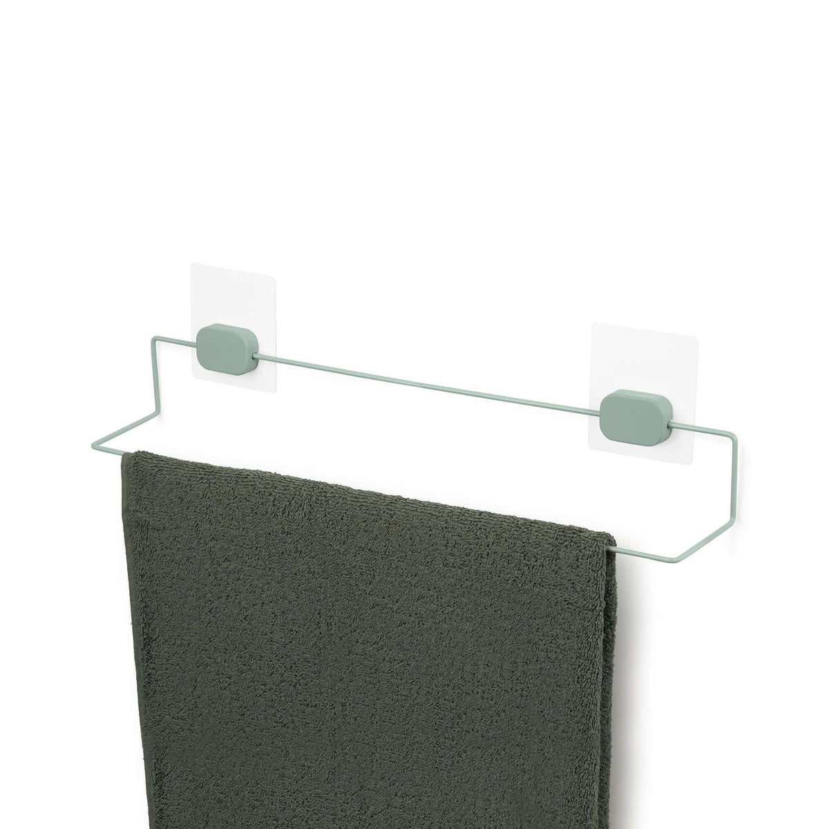 Porte serviette mural auto-adhésif vert