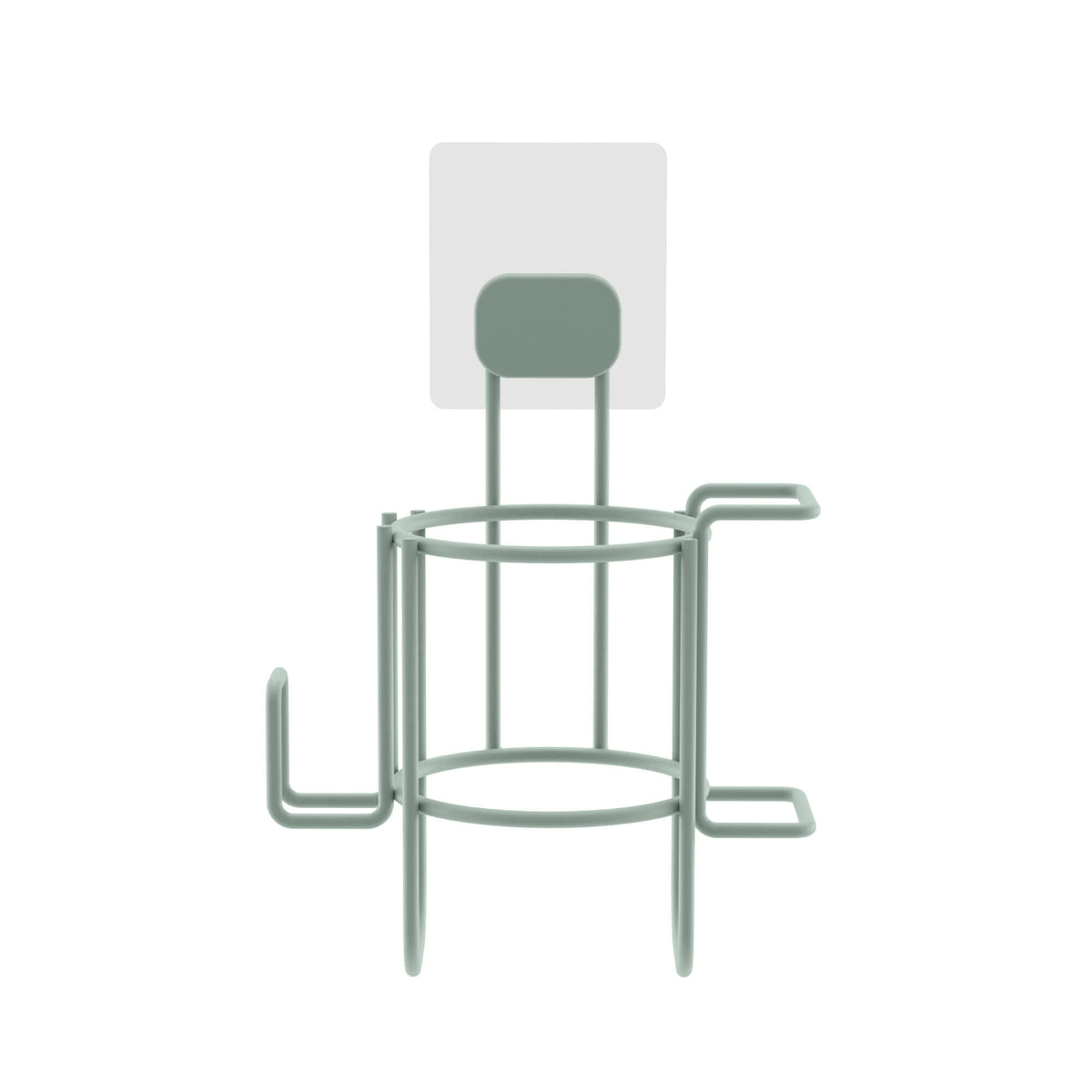 Porte sèche-cheveux auto-adhésif vert