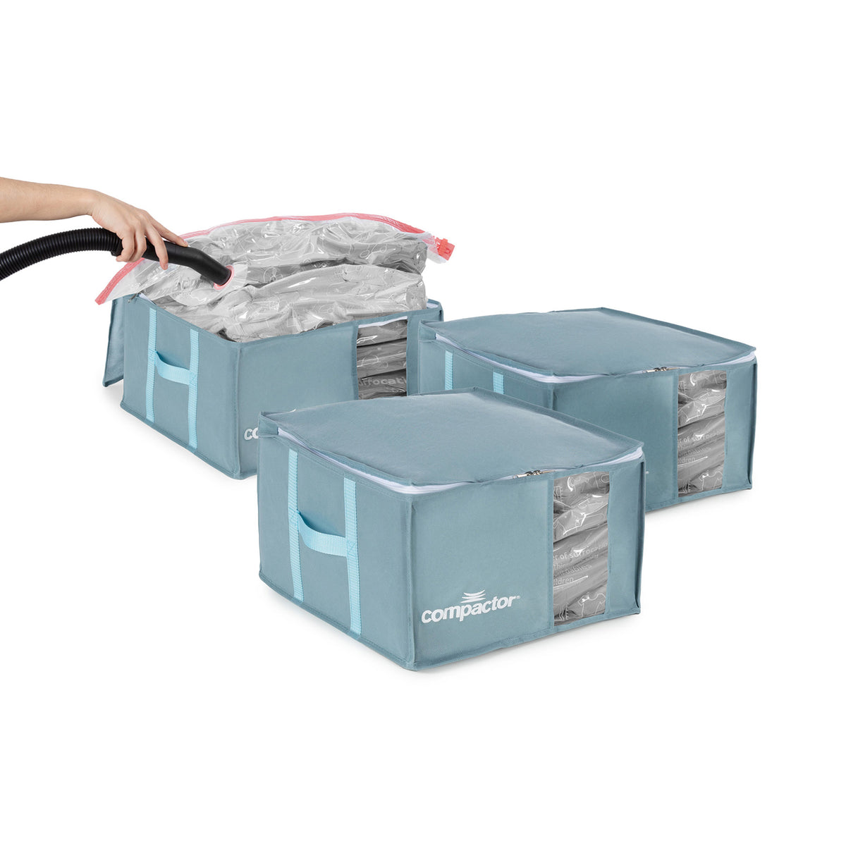 Lot 3 housses rangement sous vide M