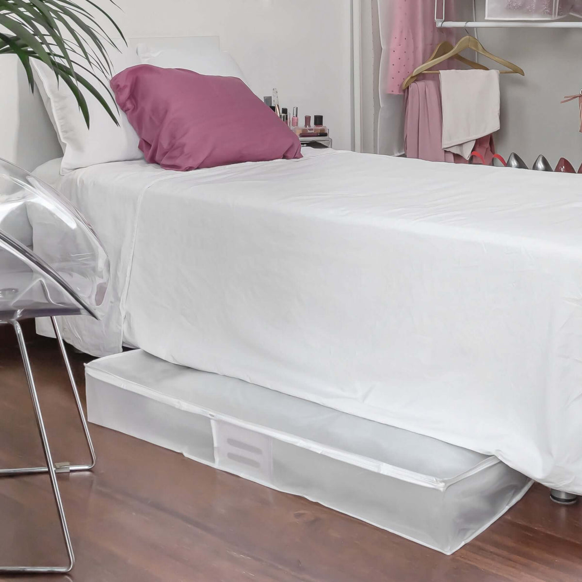 Housse rangement dessous de lit Milky