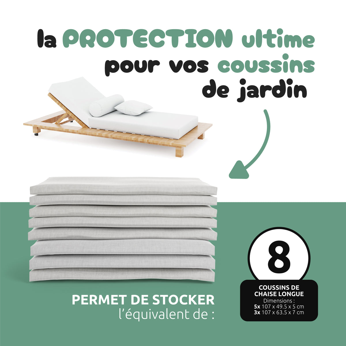 Housse de rangement sous vide Garden