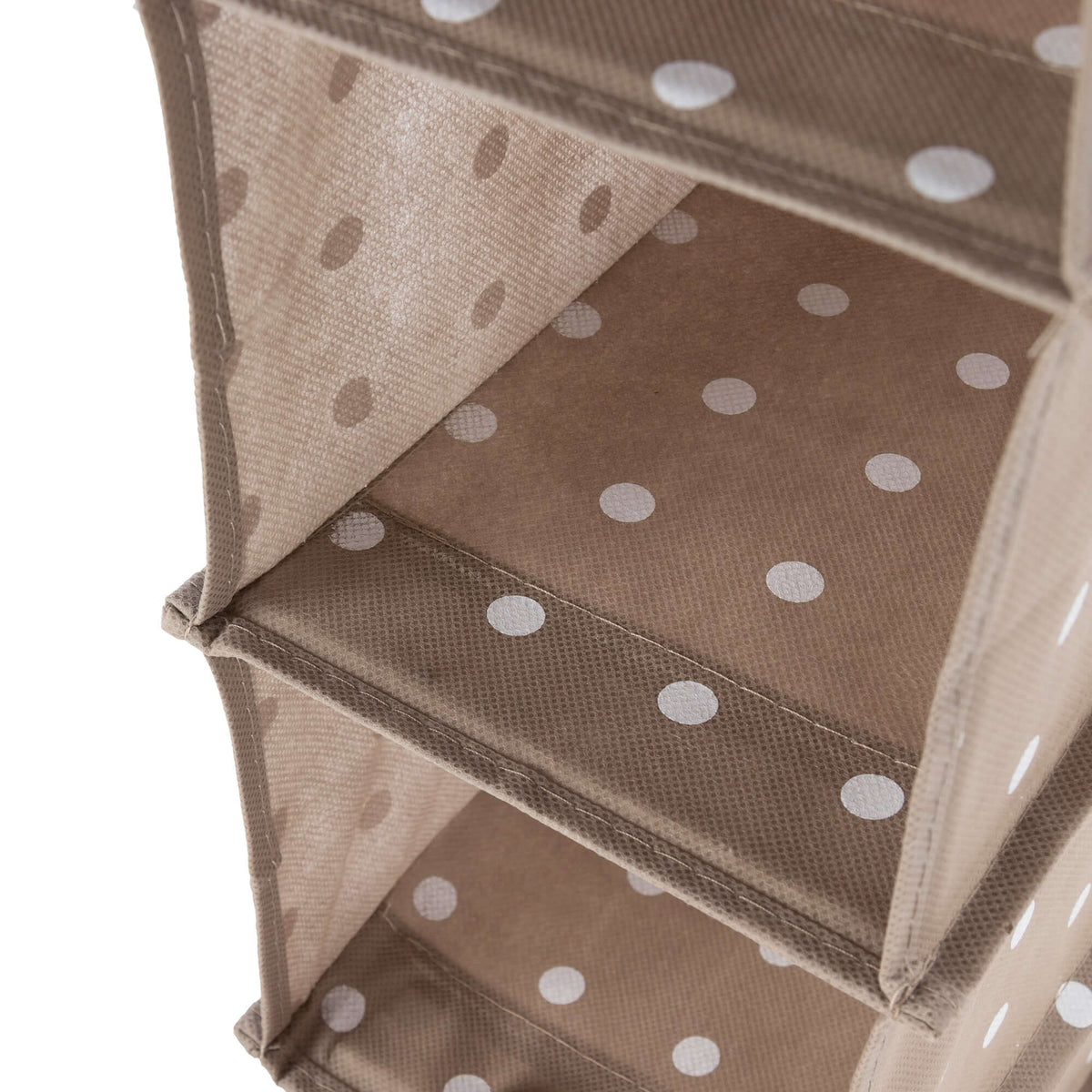 Rivoli taupe 9-tier hanging shelf