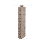 Rivoli taupe 9-tier hanging shelf