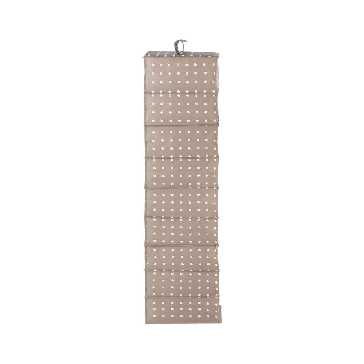 Rivoli taupe 9-tier hanging shelf