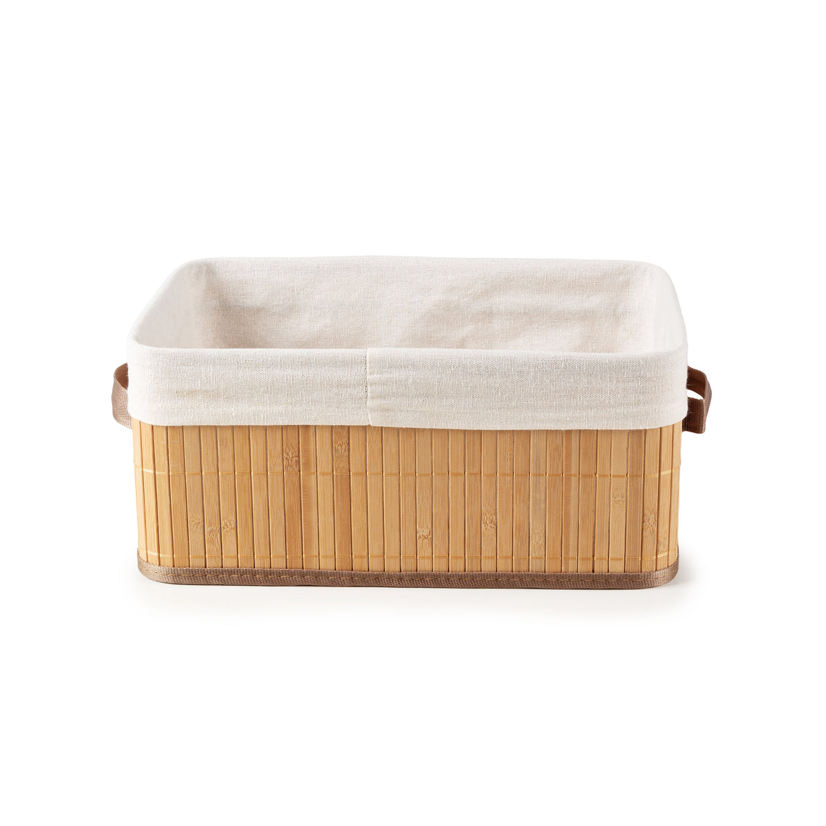 Panier de rangement pliable en bambou
