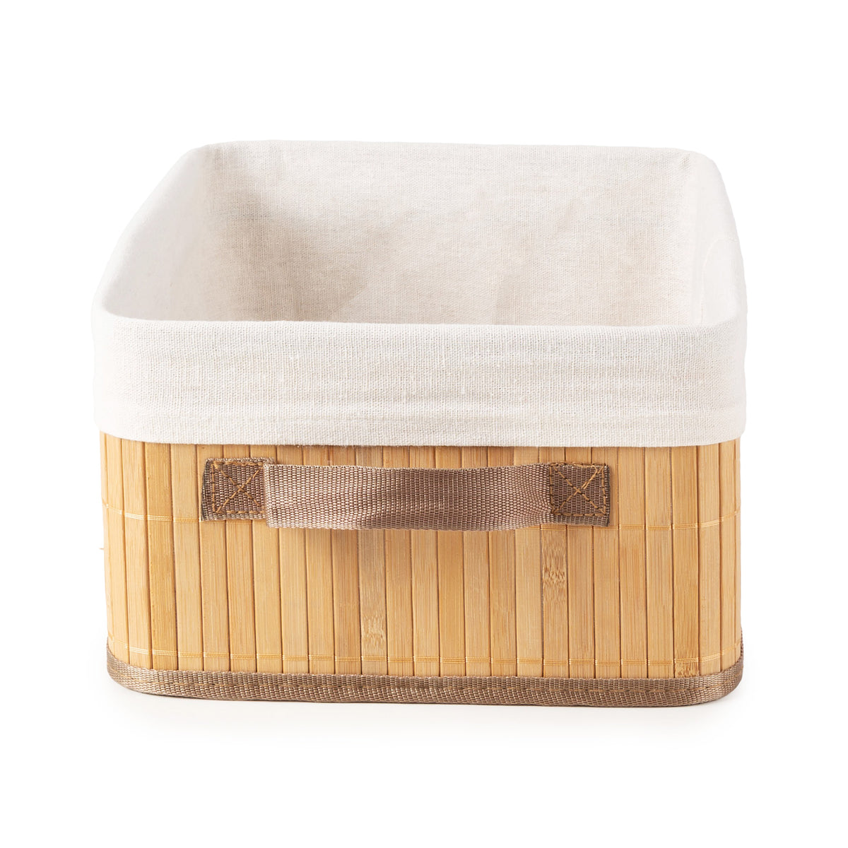 Panier de rangement pliable en bambou