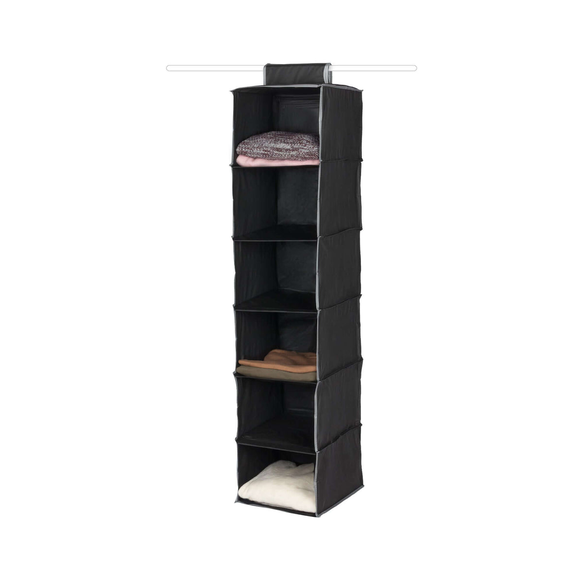 Estante colgante Cosmos negro de 6 niveles