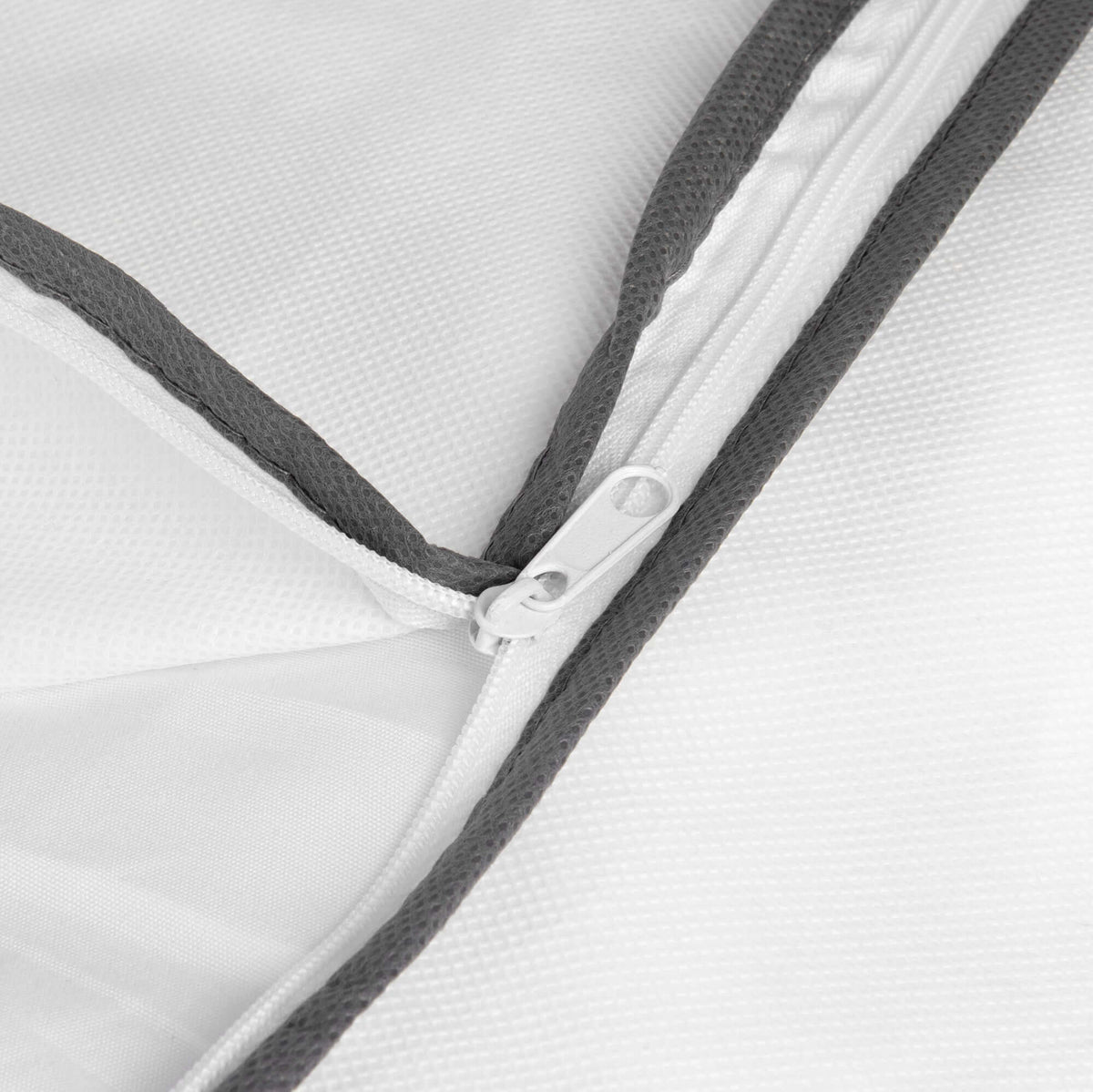 Funda almacenaje debajo de la cama Life blanca y gris