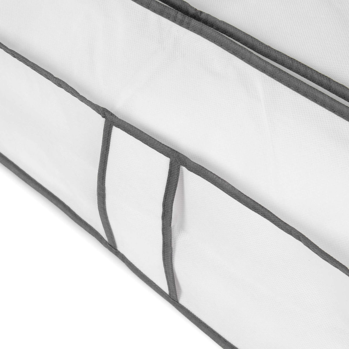 Funda almacenaje debajo de la cama Life blanca y gris