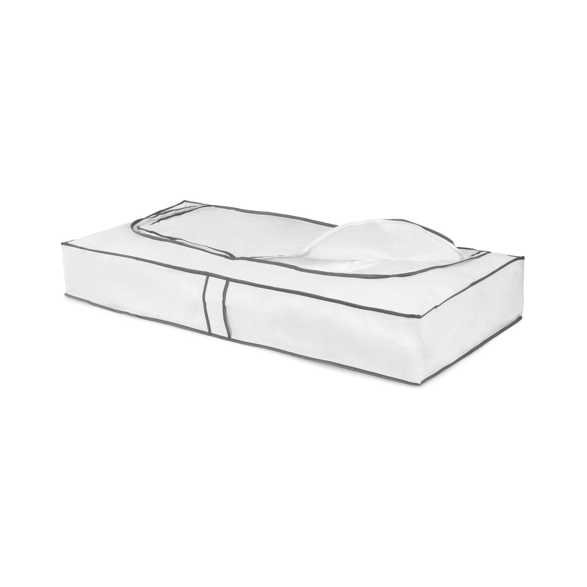 Funda almacenaje debajo de la cama Life blanca y gris