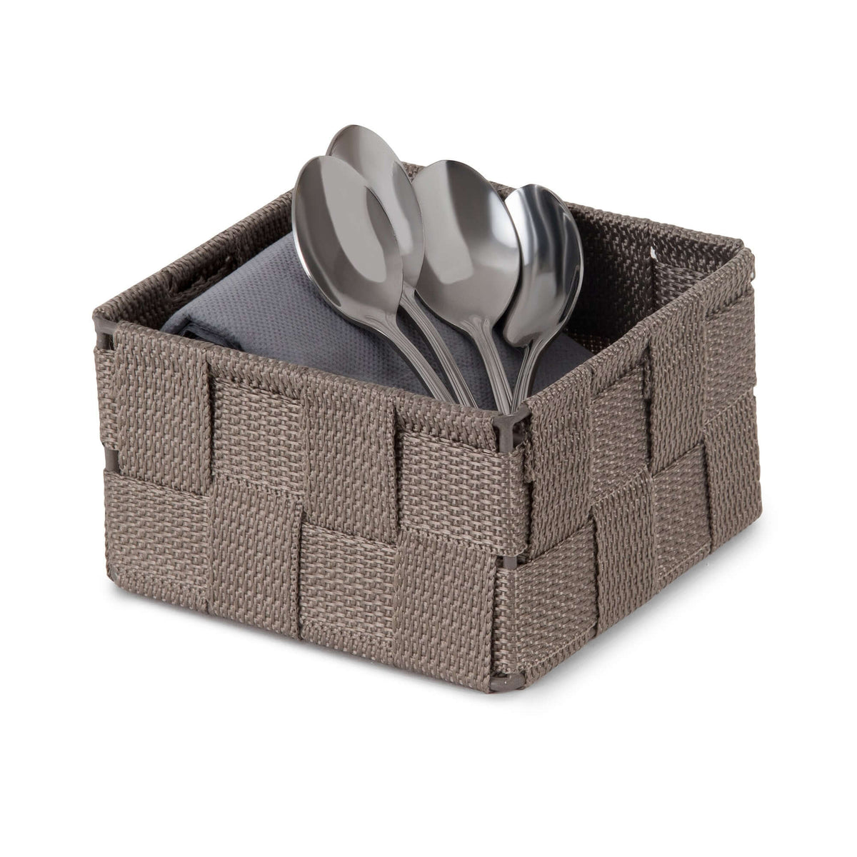 Petit panier de rangement Stan S taupe
