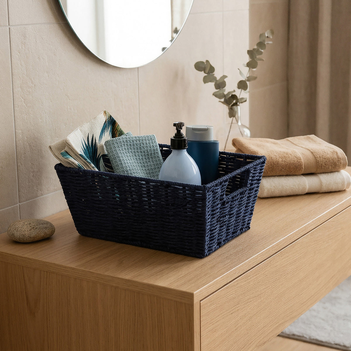 Panier de rangement papier tressé Etna