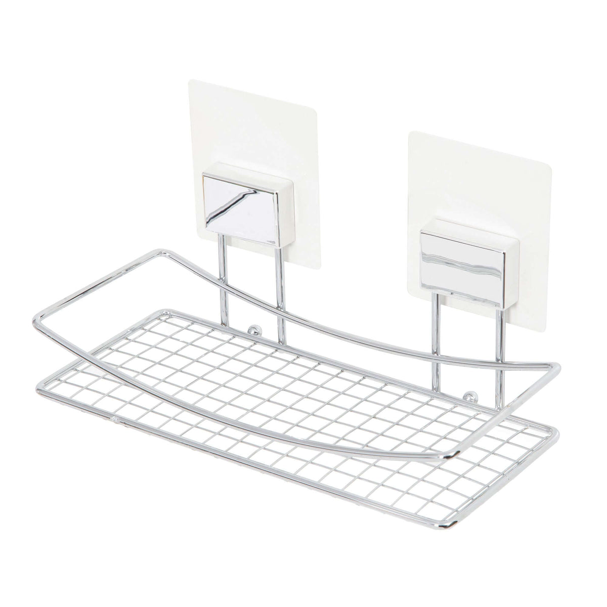 Etagère auto-adhésive chrome