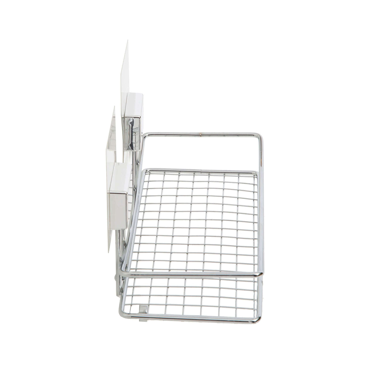 Etagère auto-adhésive chrome