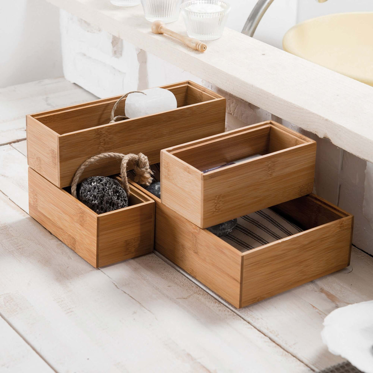 Osaka XXL bamboo storage box