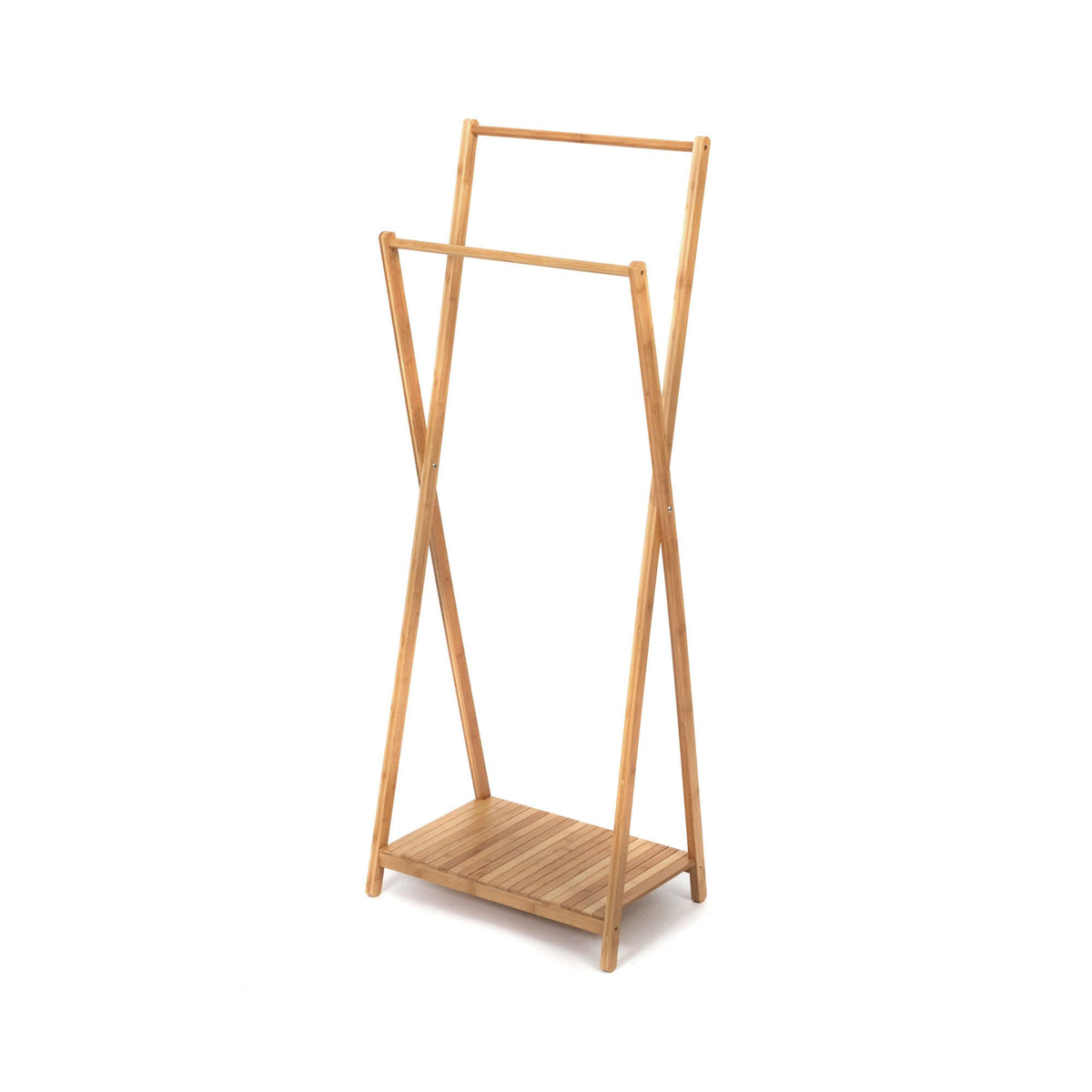 Malmo bamboo double clothes rack