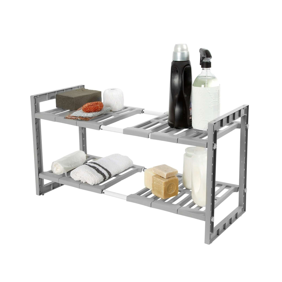 Estante extensible bajo fregadero gris Wigan