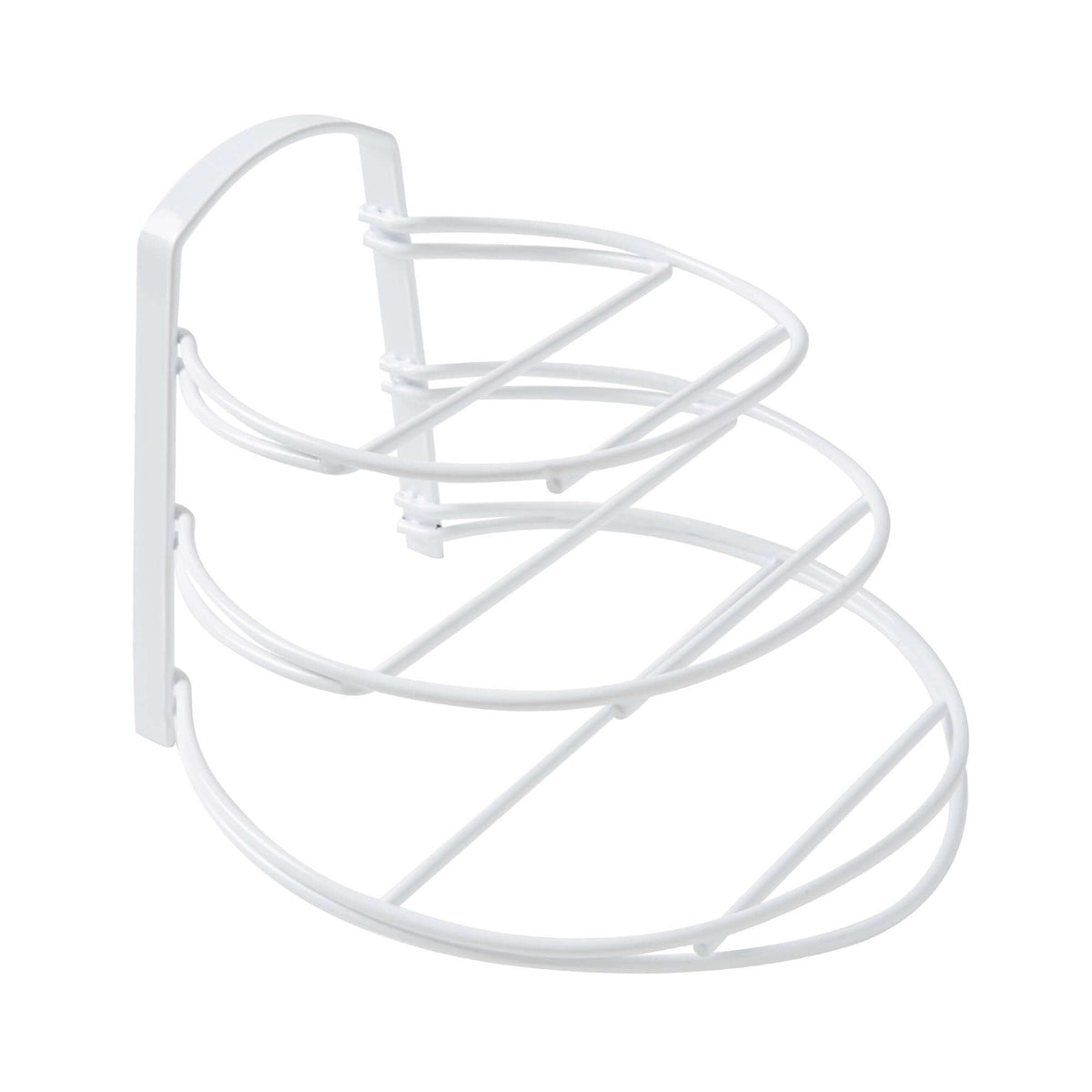 Supporto per padelle Perth in metallo bianco