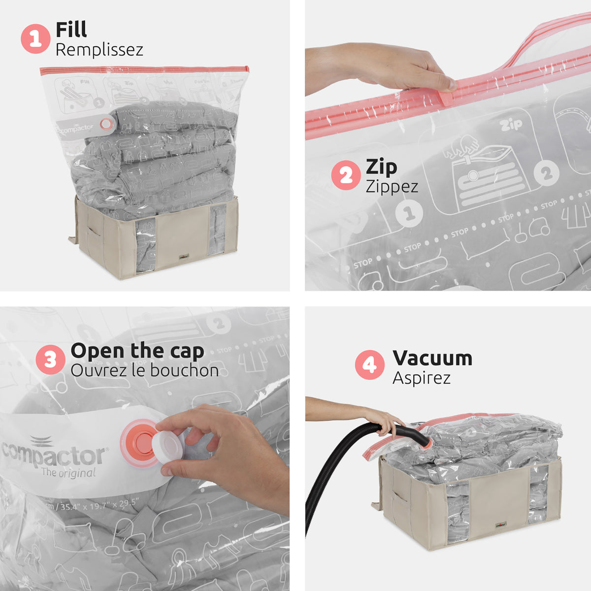 Caja de almacenaje al vacío XXL