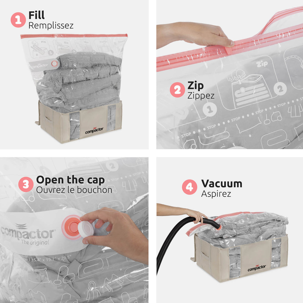 Caja de almacenaje al vacío XXL