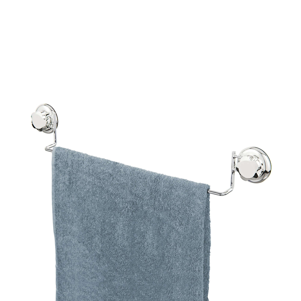 Porte serviettes à ventouses chrome