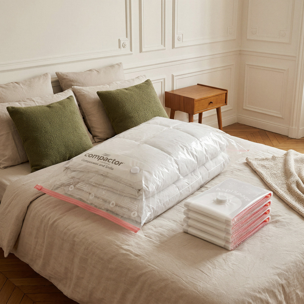Lot 5 sacs rangement sous vide Aspispace