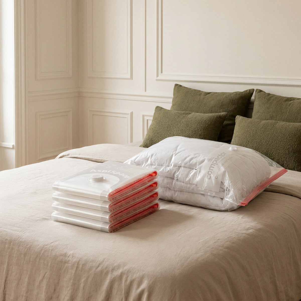 Lot 5 sacs rangement sous vide Aspispace