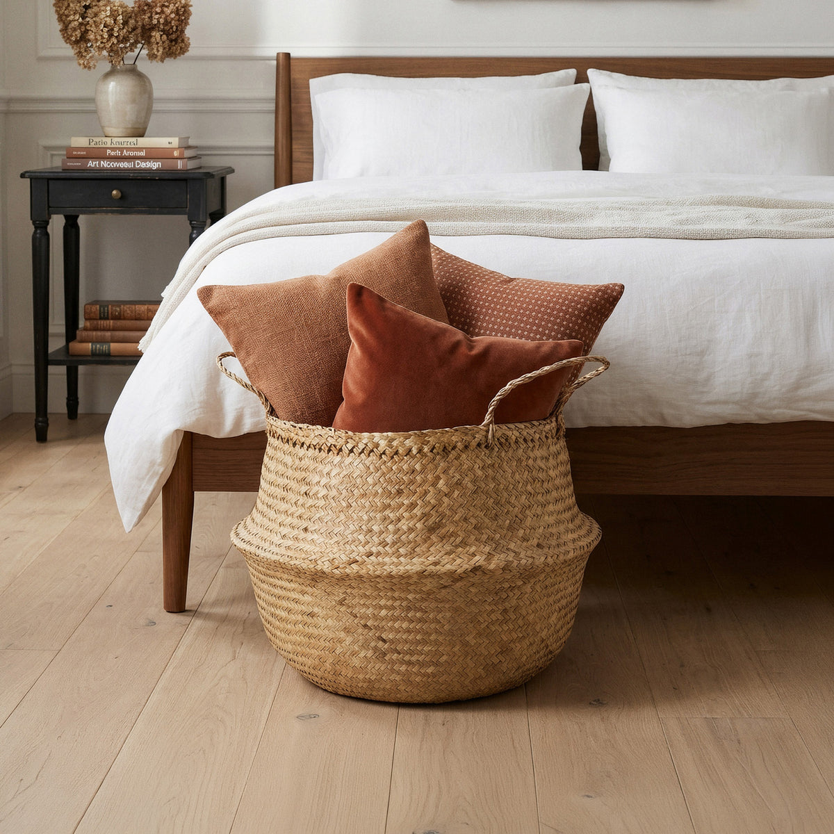Panier de rangement naturel Belly L