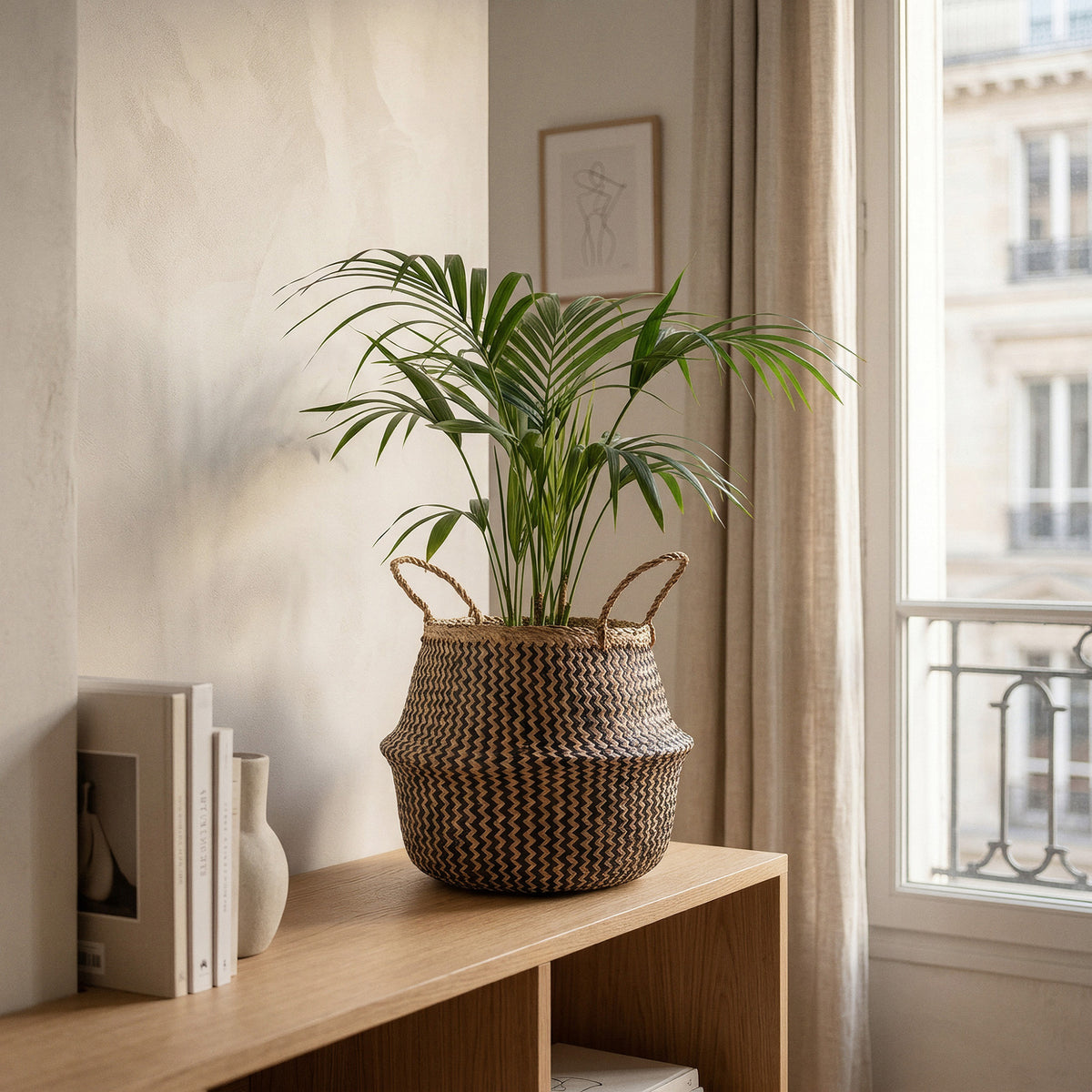 Panier de rangement naturel Belly L