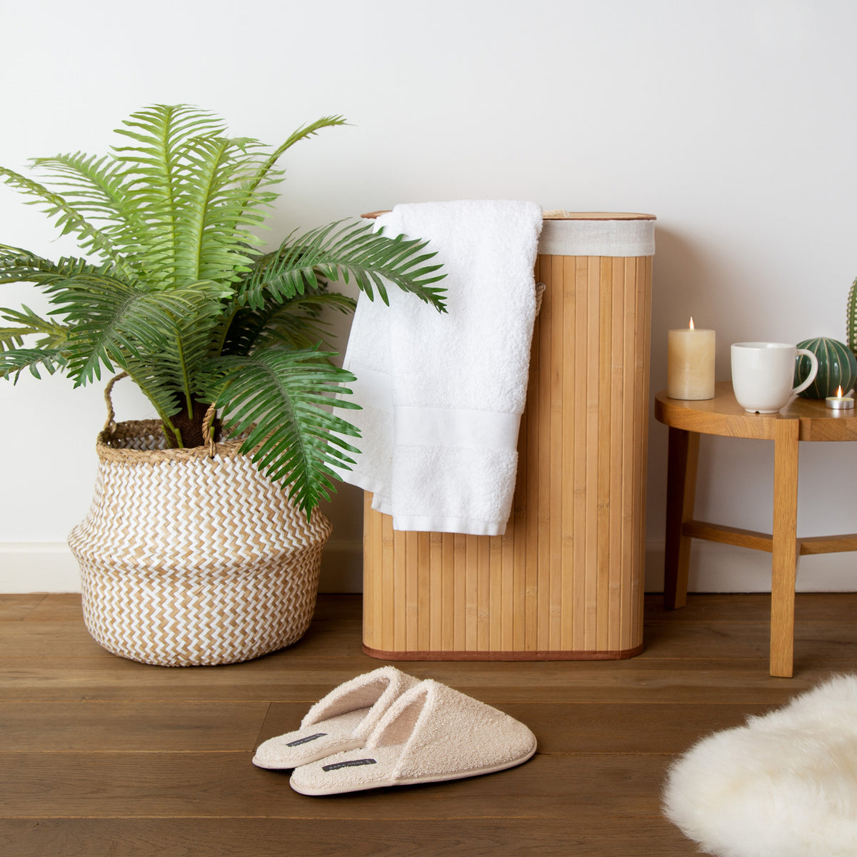 Panier de rangement naturel Belly L