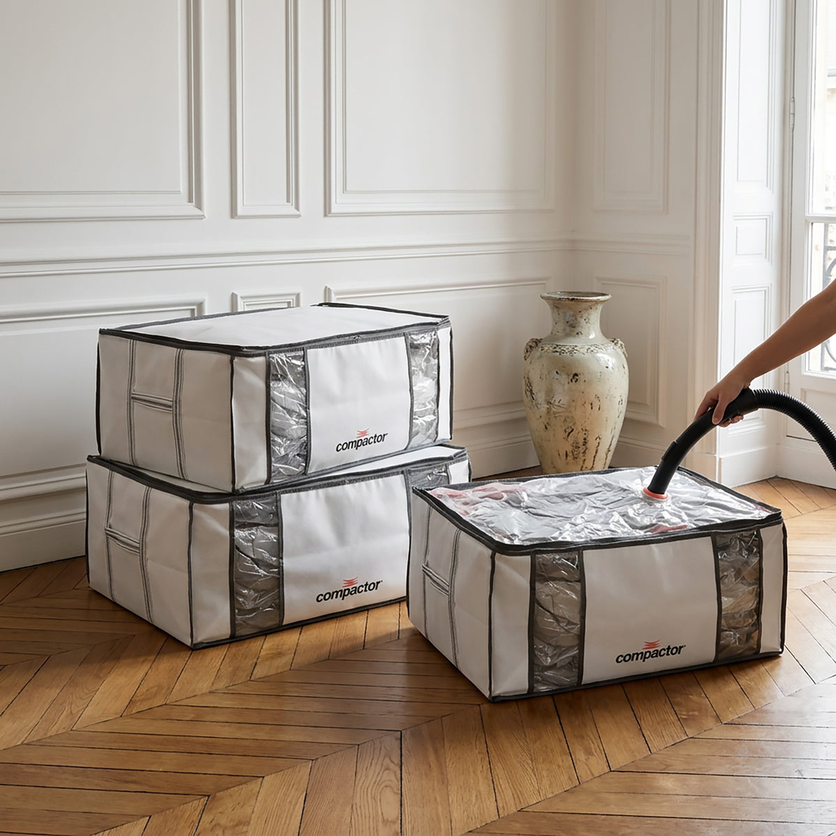 Lot 3 housses rangement sous vide XXL