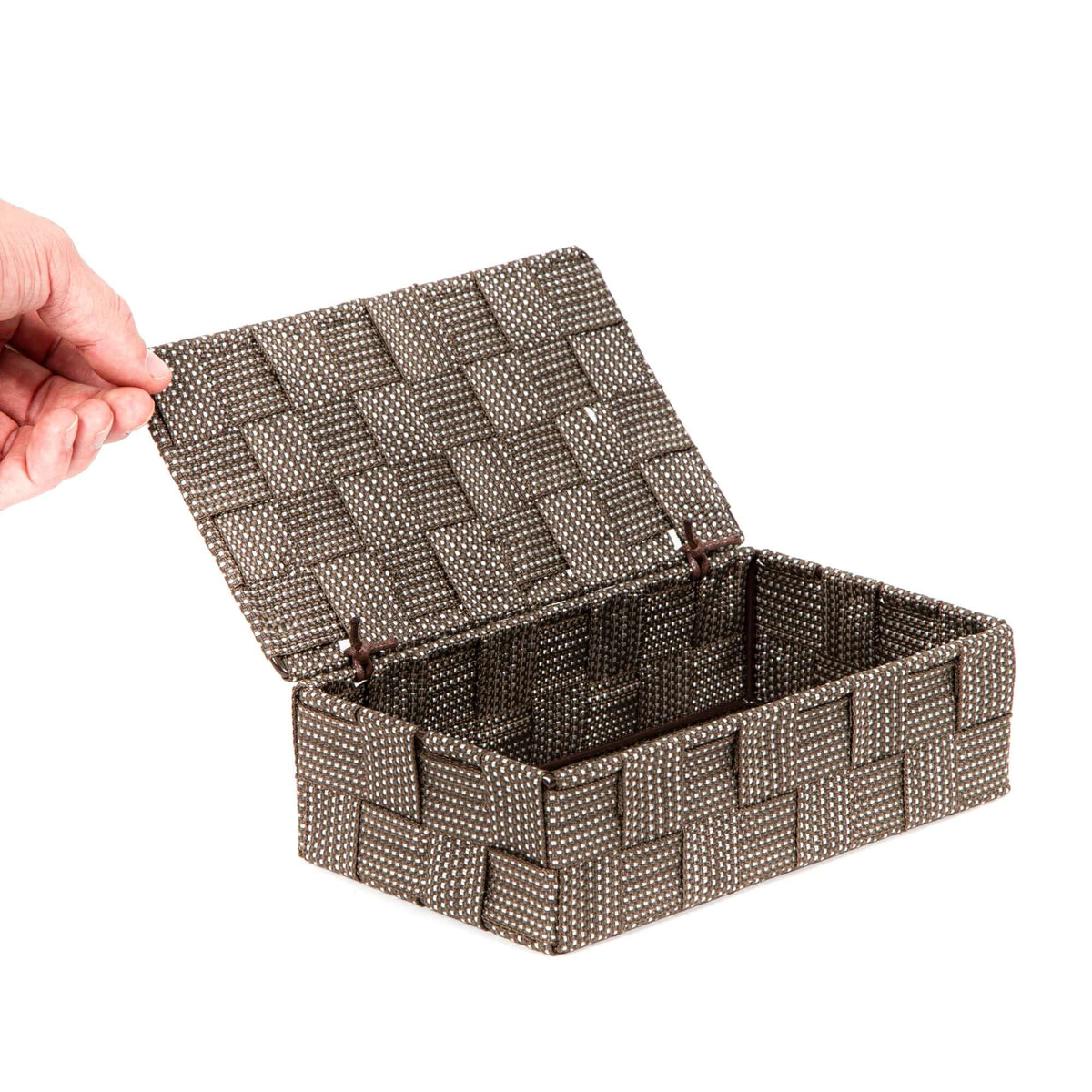 Storage box with lid Stan S brown