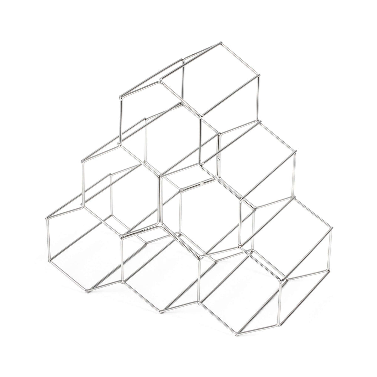 Range bouteilles en métal Hexa