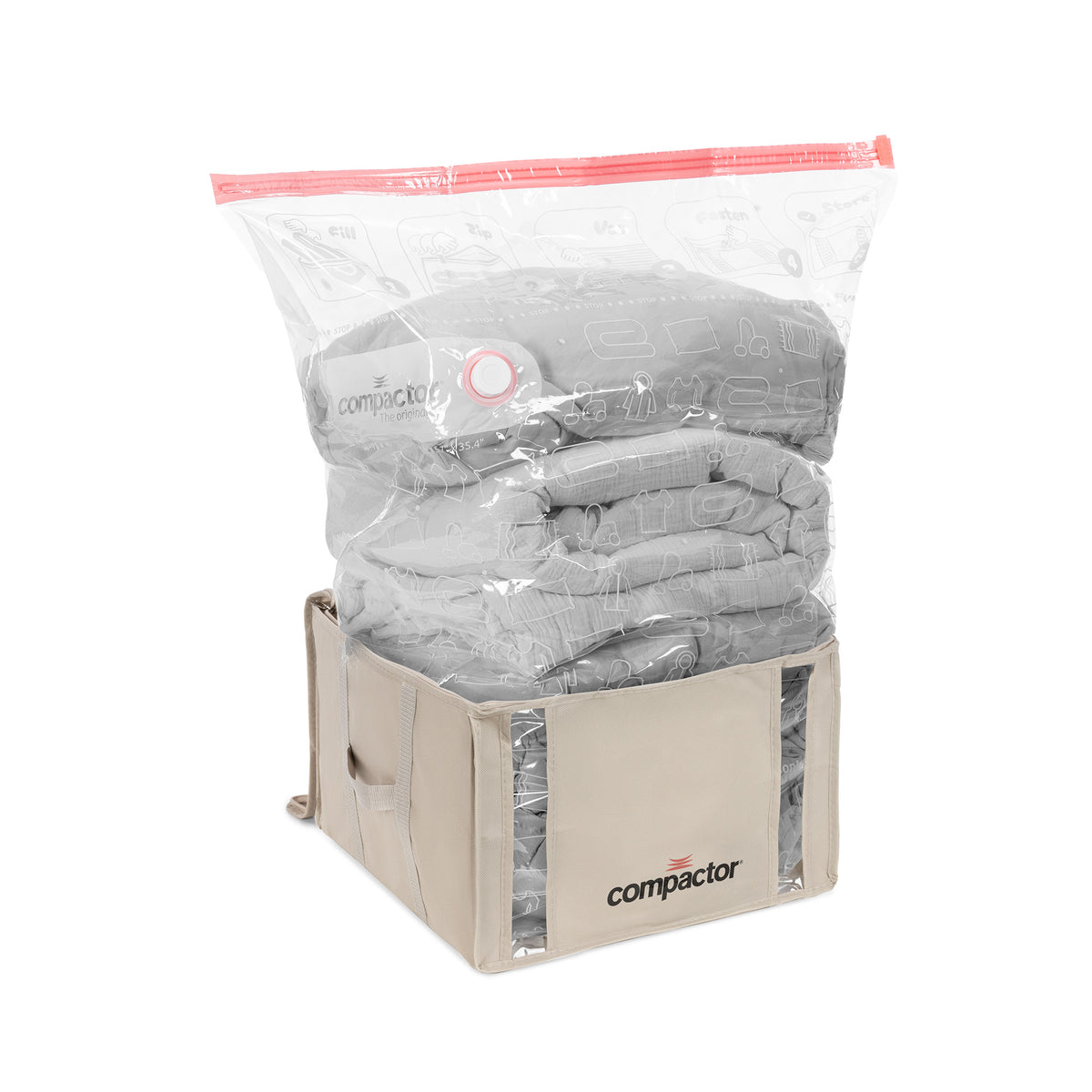Lot 3 housses rangement sous vide M