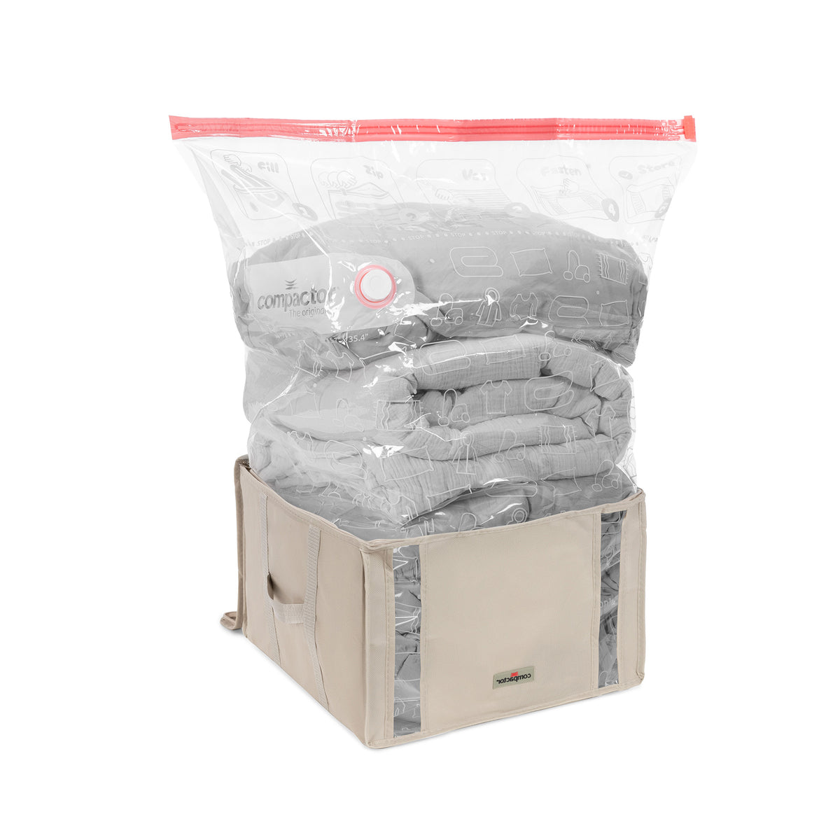 Lot 3 housses rangement sous vide M