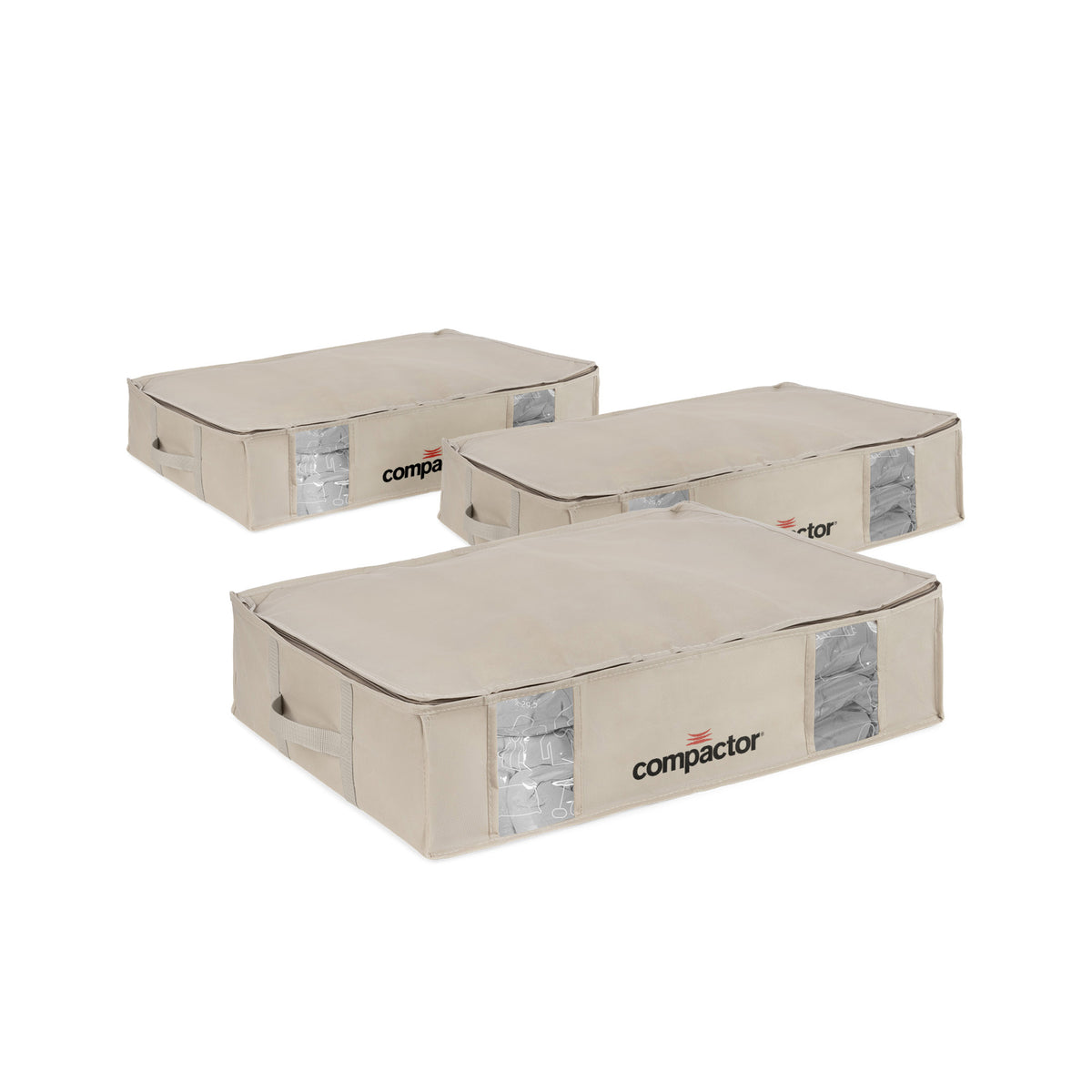 Lot 3 housses rangement sous vide L