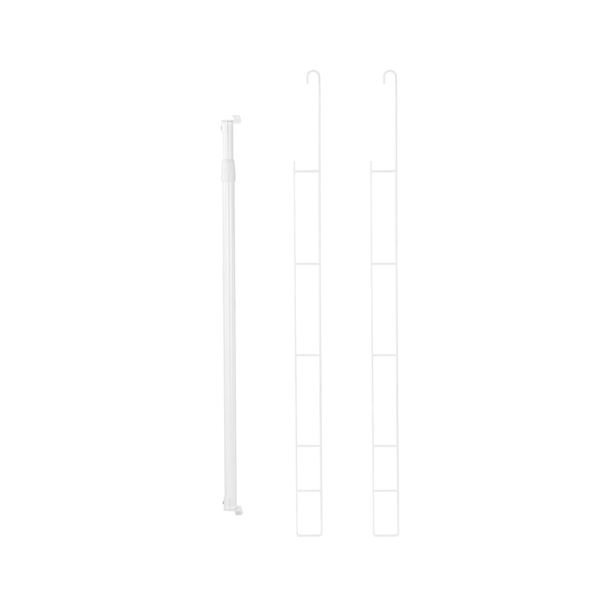 Kit optimizador vestidor colgante de metal blanco Xtend