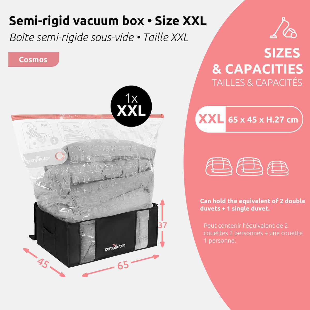 Caja de almacenaje al vacío XXL