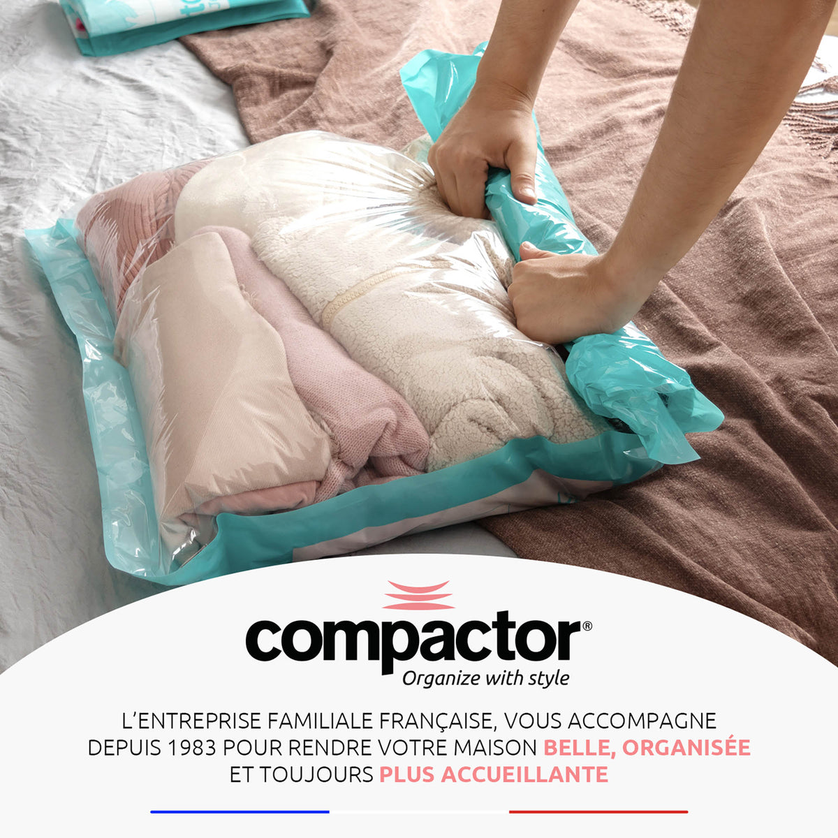 Lot 6 sacs sous vide de voyage Roll-up