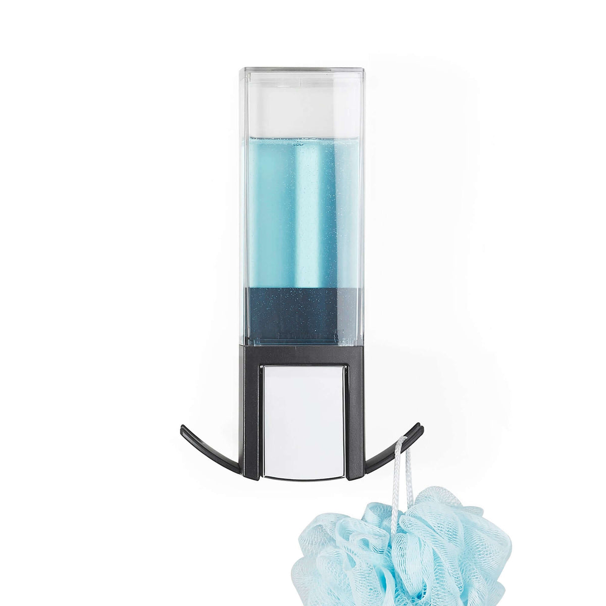 Dispenser di sapone da parete ricaricabile Clever nero