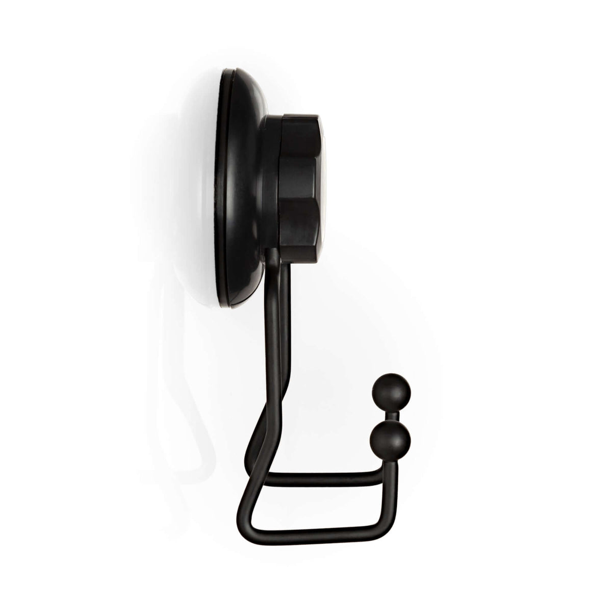 Gancio doppio a ventosa Bestlock Black nero