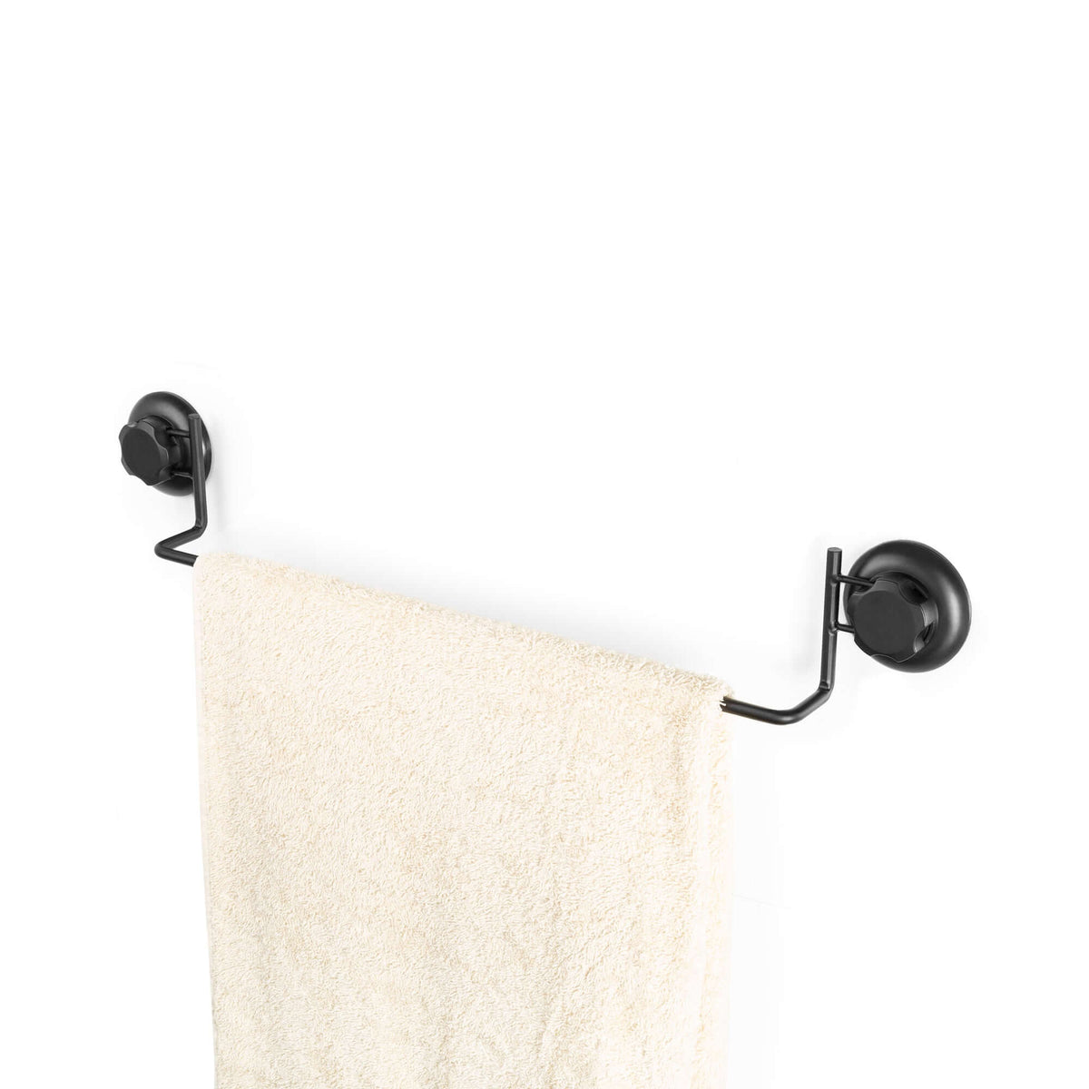 Porte serviettes à ventouses Bestlock Black noir