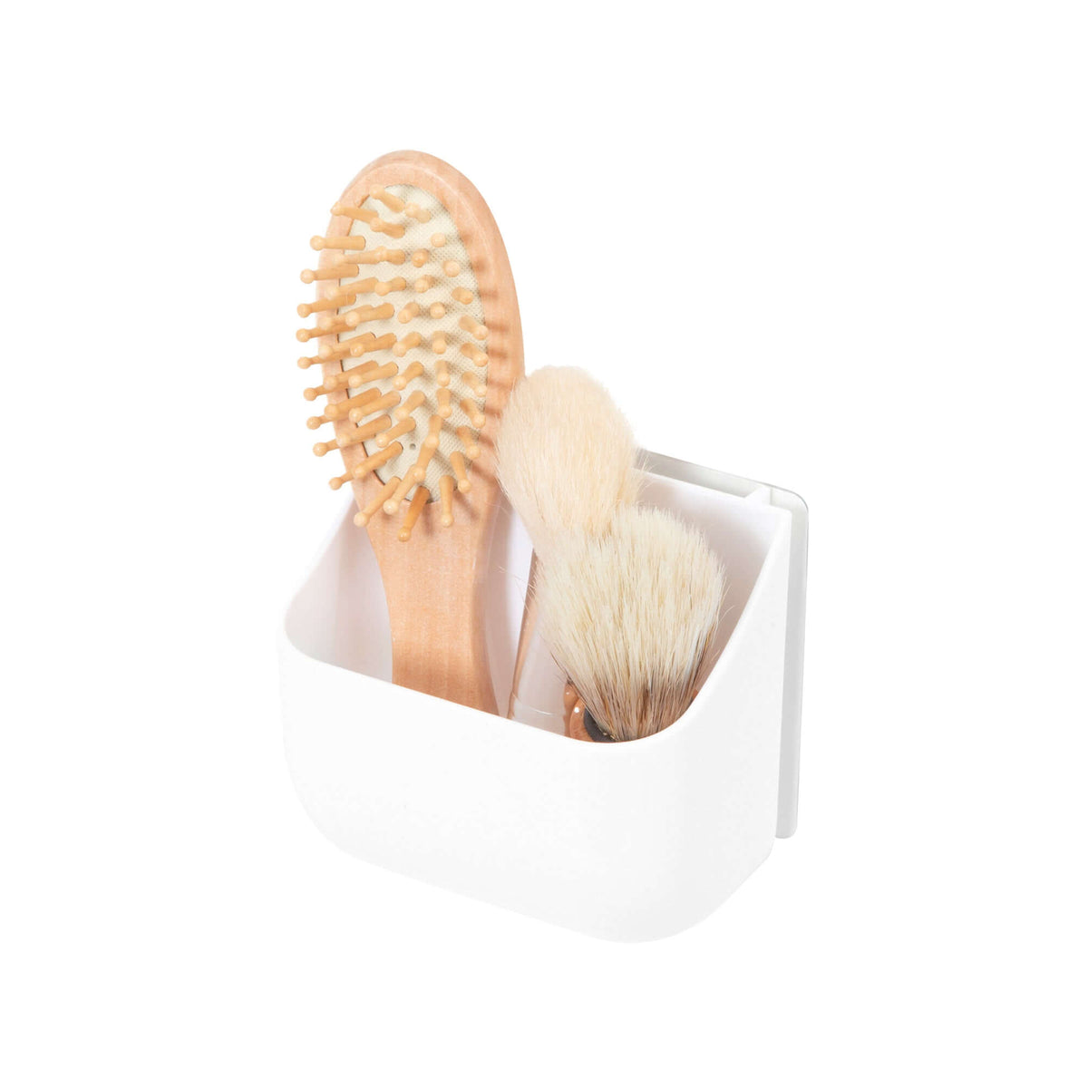 White Hang It Self-Adhesive Wall Storage Box