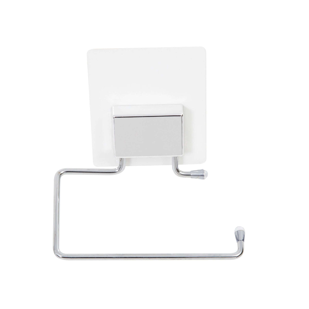 Porte papier toilette auto-adhésif chrome